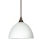 Besa Lighting Brella Cord Pendant, White, Bronze Finish, 1x50W Halogen 1XT-467907-BR - alternate 1